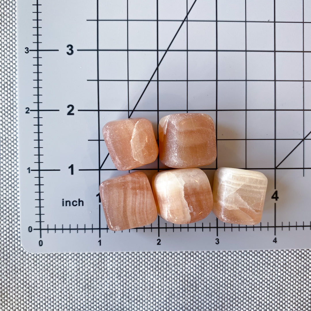 Creamy Honey Calcite Cube Tumble