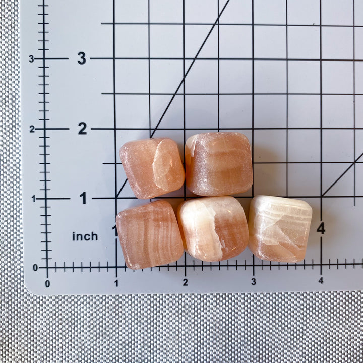 Creamy Honey Calcite Cube Tumble