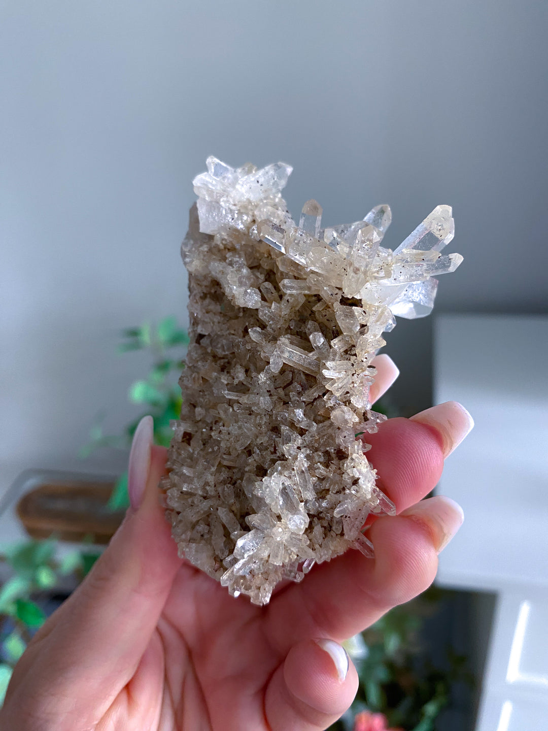 Unique Clear Quartz Cluster 