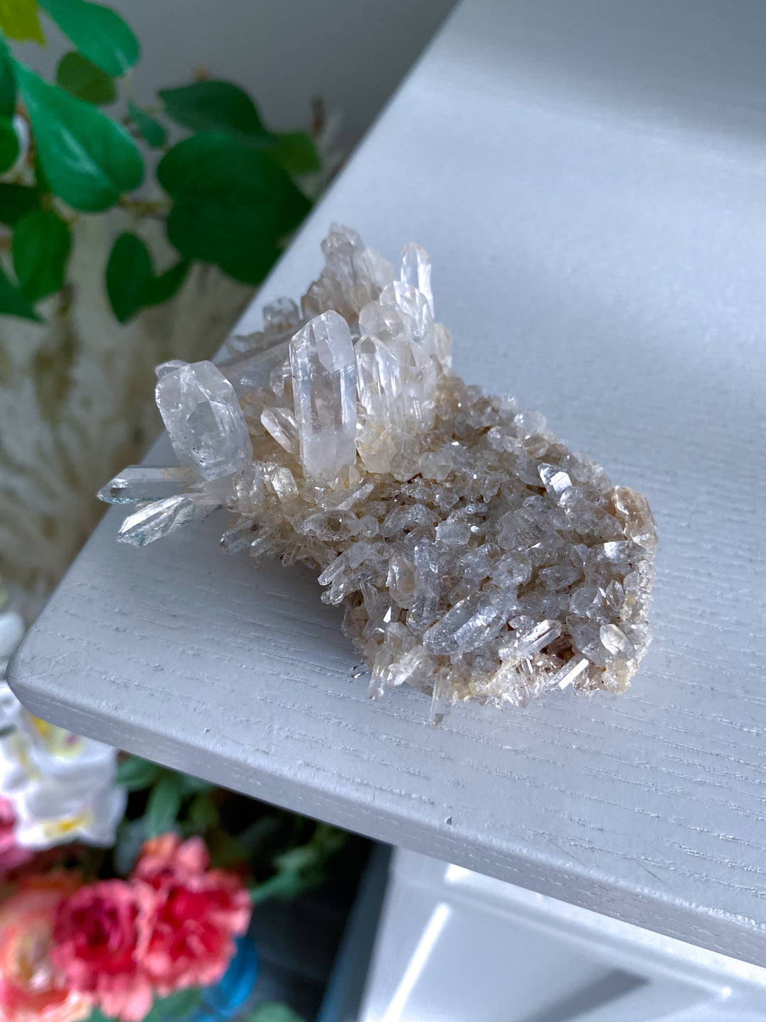 Unique Clear Quartz Cluster 