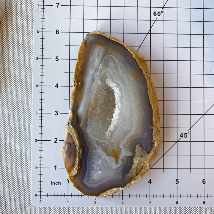 Large Druzy Agate Slab on Stand 