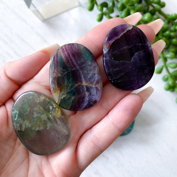 Inclusion Fluorite Worry Stone