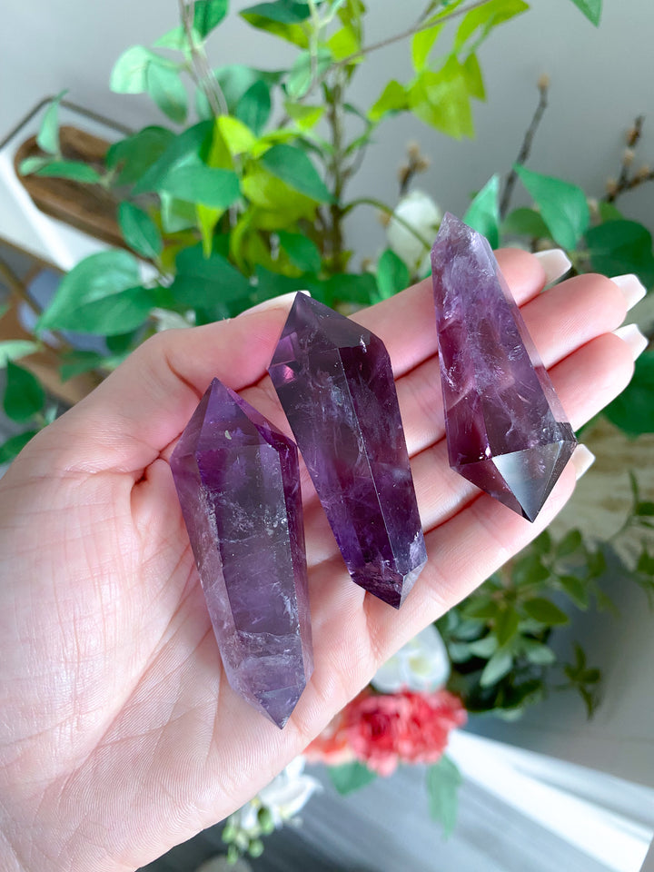 Loving Amethyst Double Terminated Point 2"