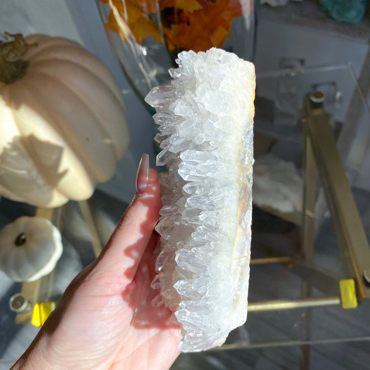 Clear Quartz Cluster on Stand 
