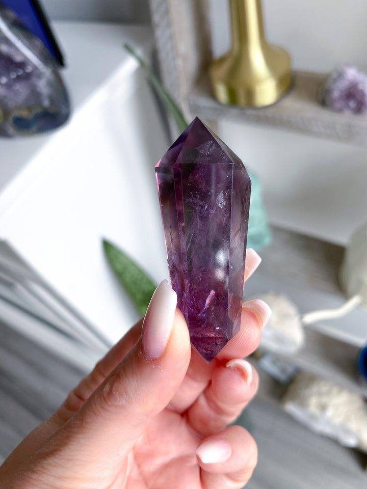Loving Amethyst Double Terminated Point 2"