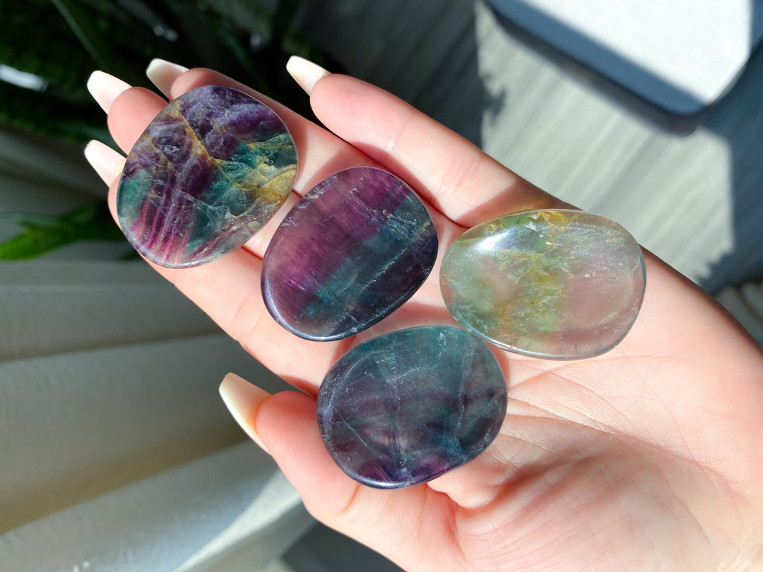 Inclusion Fluorite Worry Stone