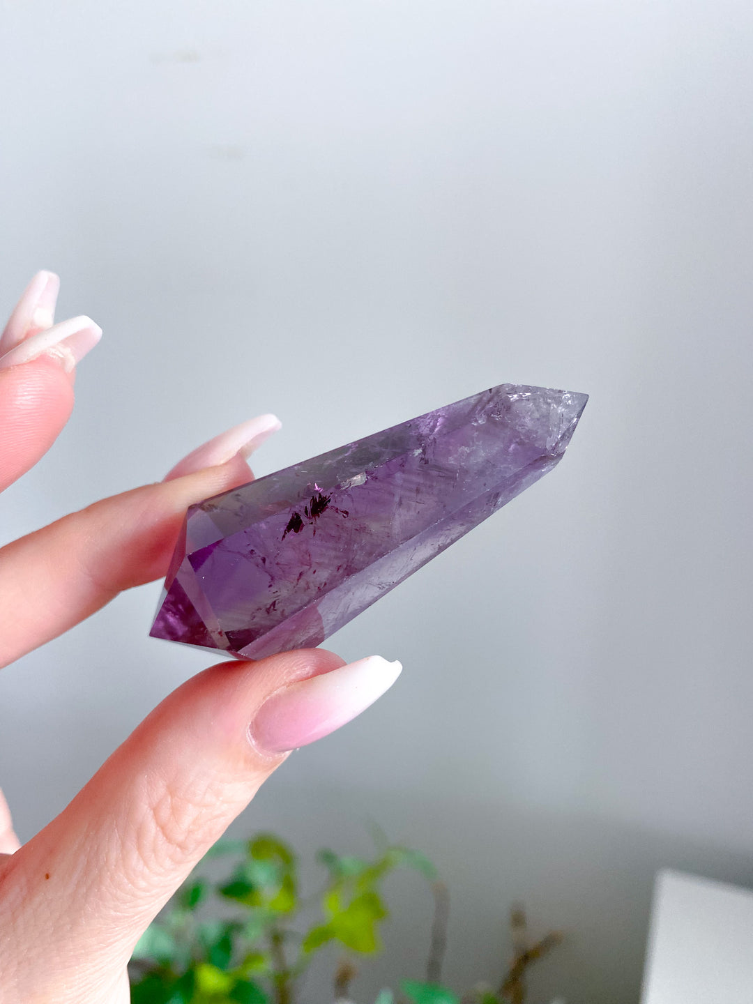 Loving Amethyst Double Terminated Point 2"