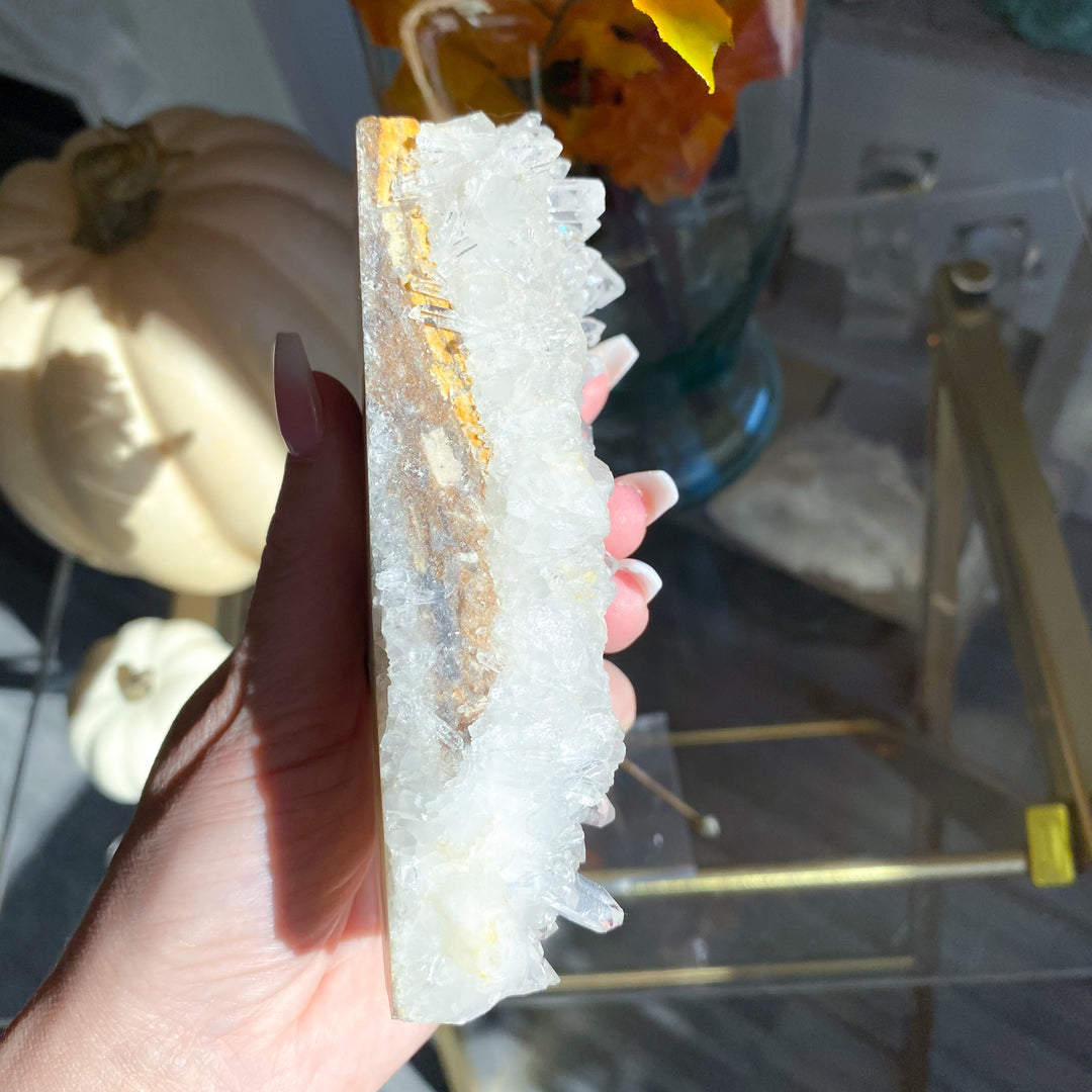 Clear Quartz Cluster on Stand 