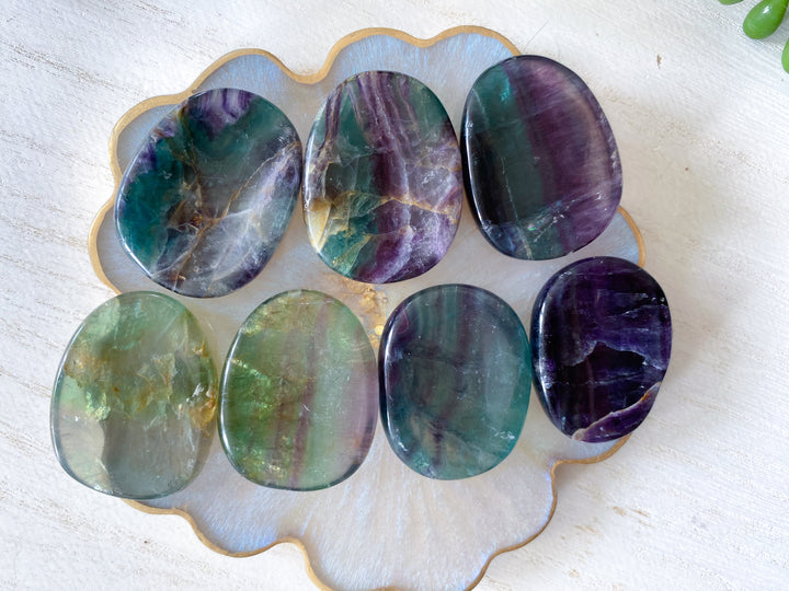 Inclusion Fluorite Worry Stone