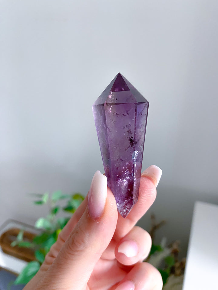 Loving Amethyst Double Terminated Point 2"