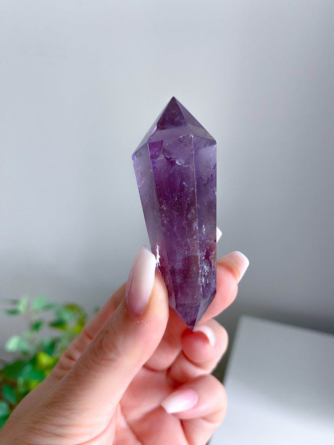 Loving Amethyst Double Terminated Point 2"