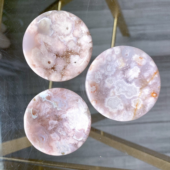 Flower Agate Small Offering Bowl