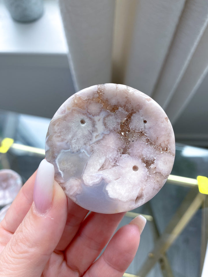 Flower Agate Small Offering Bowl