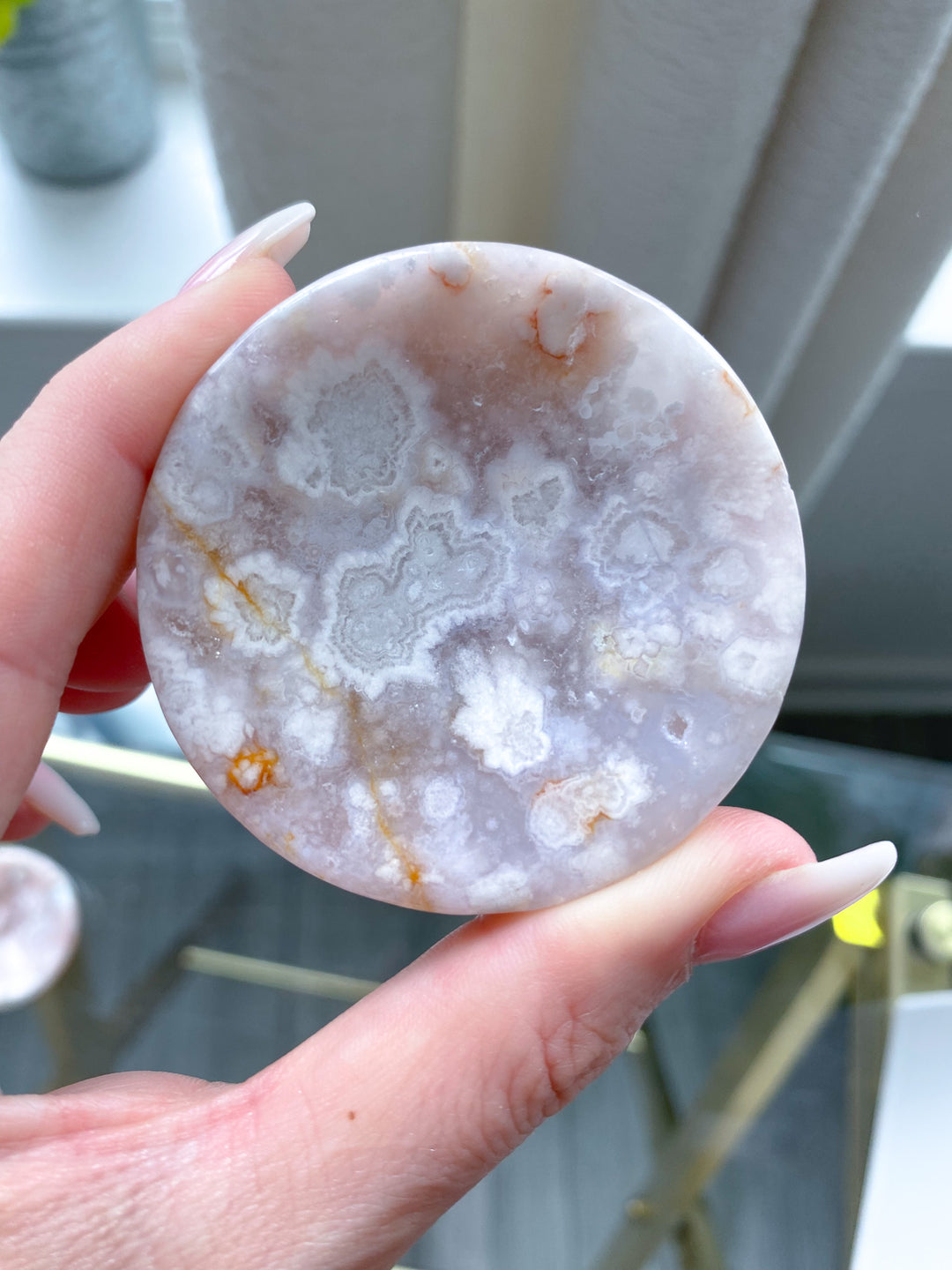 Flower Agate Small Offering Bowl