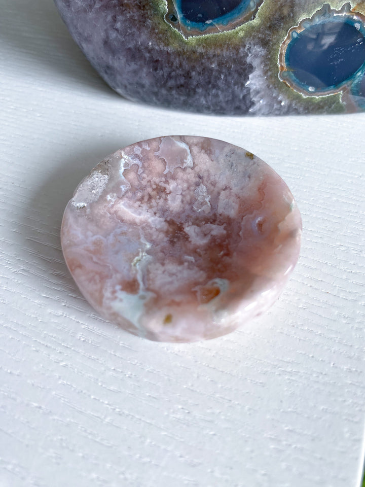 Flower Agate Small Offering Bowl