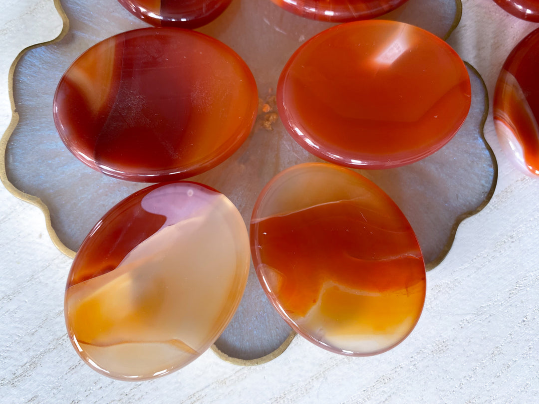 Jumbo Carnelian Worry Stone