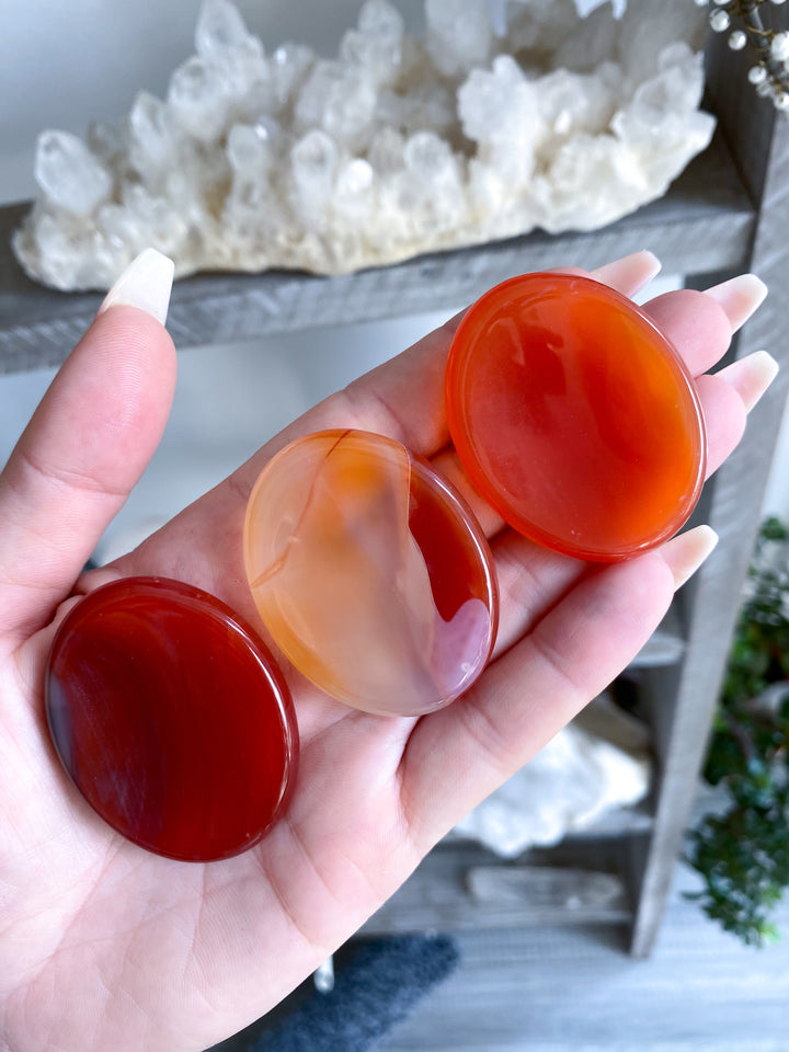 Jumbo Carnelian Worry Stone