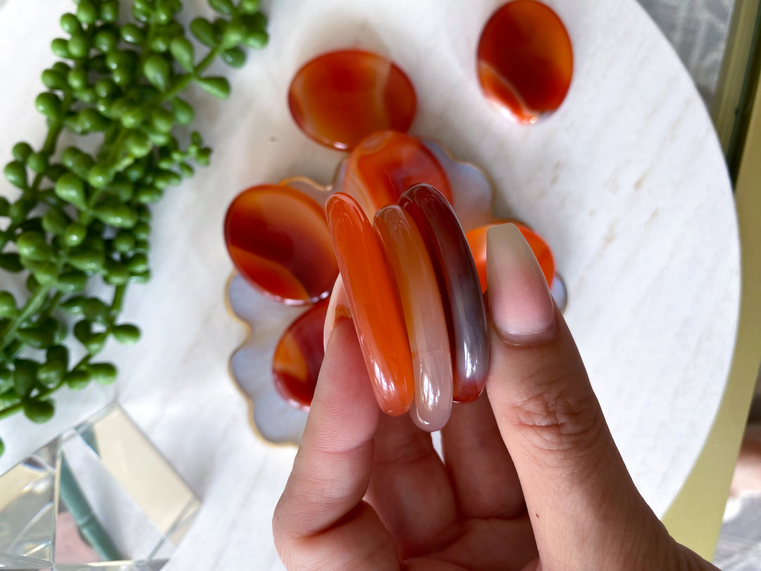 Jumbo Carnelian Worry Stone