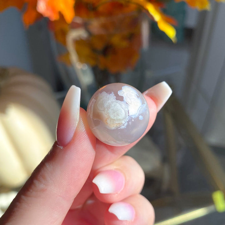 Flower Agate Mini Sphere 