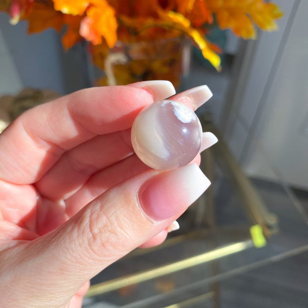 Flower Agate Mini Sphere 