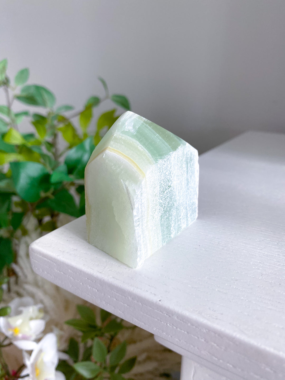 Green Calcite Top Polish Point 