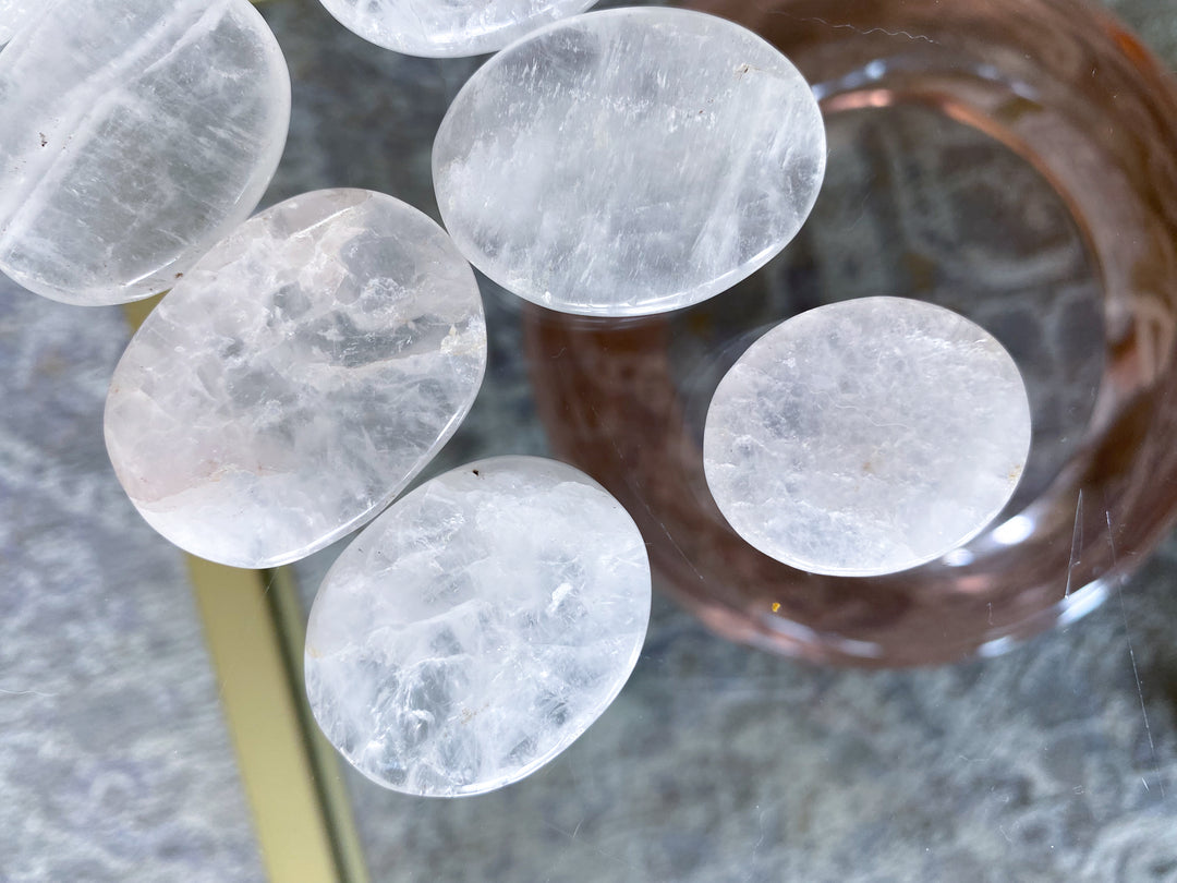 Clear Quartz Worry Stone