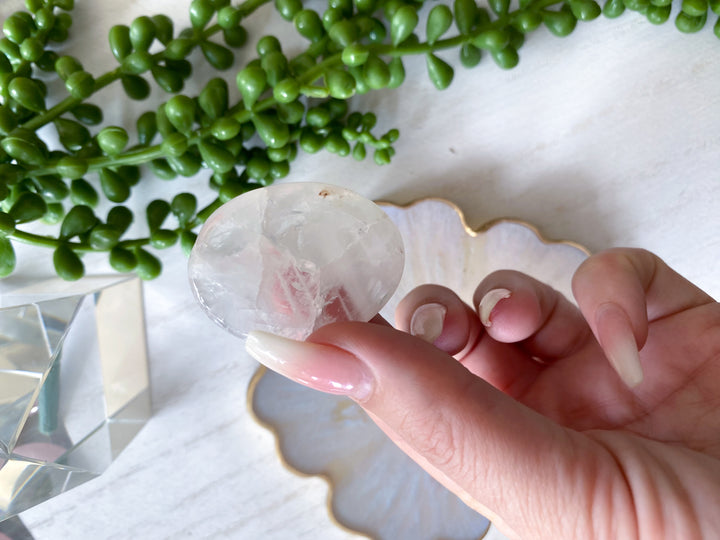 Clear Quartz Worry Stone