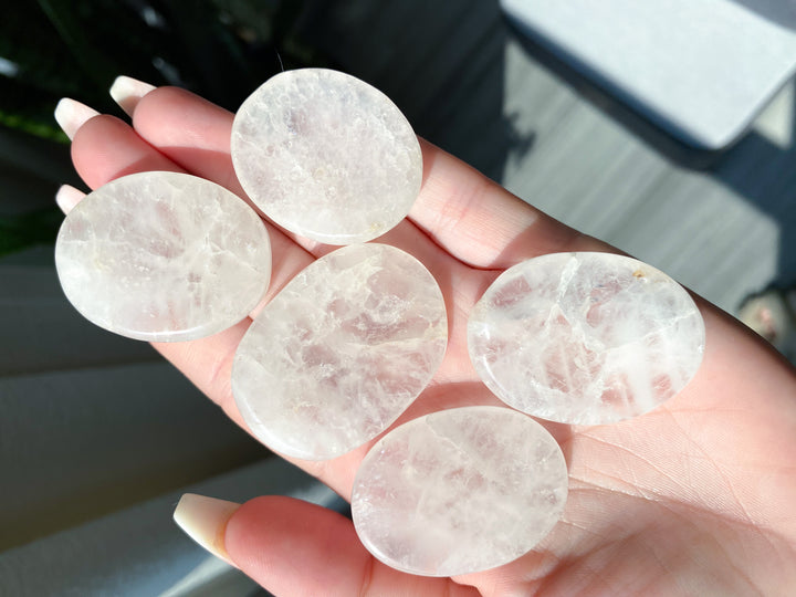 Clear Quartz Worry Stone