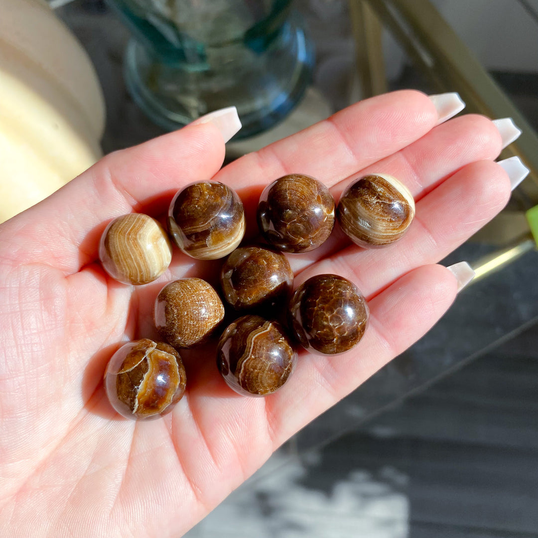 Chocolate Calcite Mini Sphere