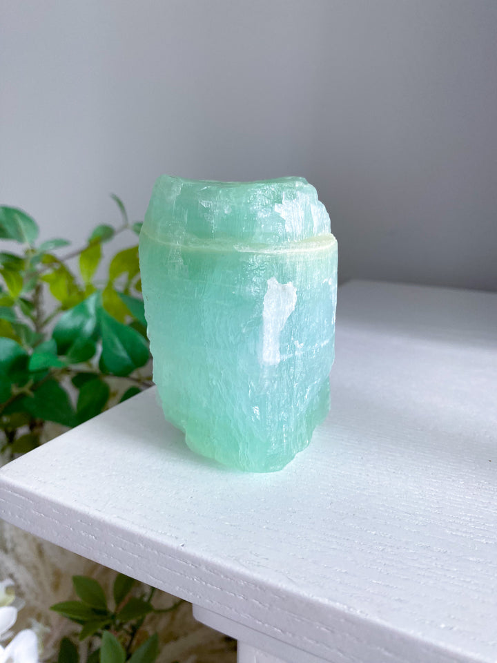 Large Pistachio Calcite Raw Freeform 