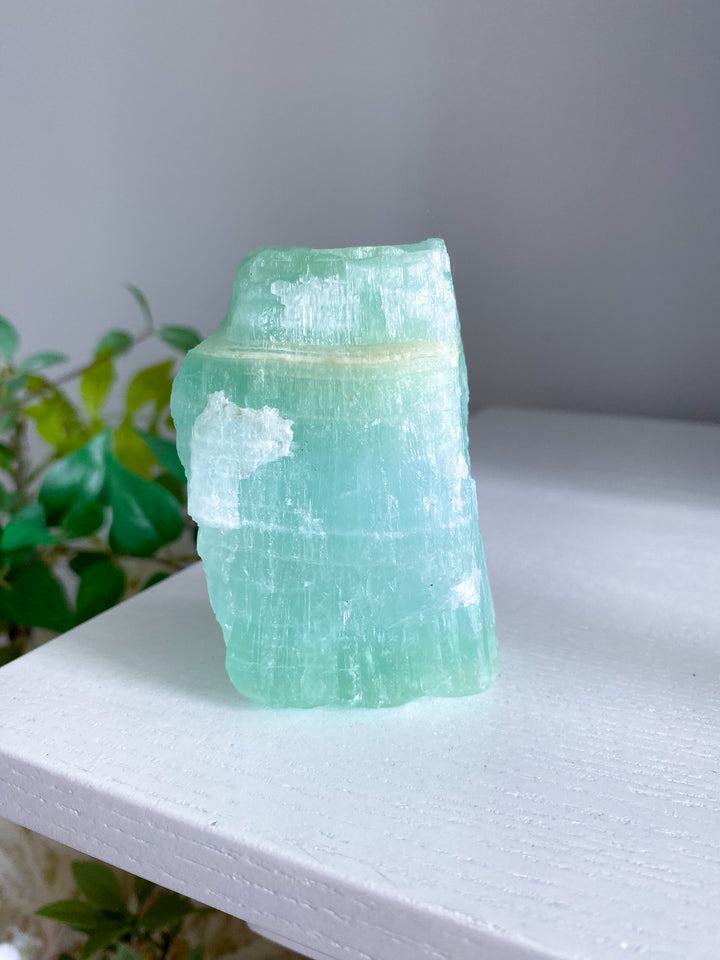 Large Pistachio Calcite Raw Freeform 