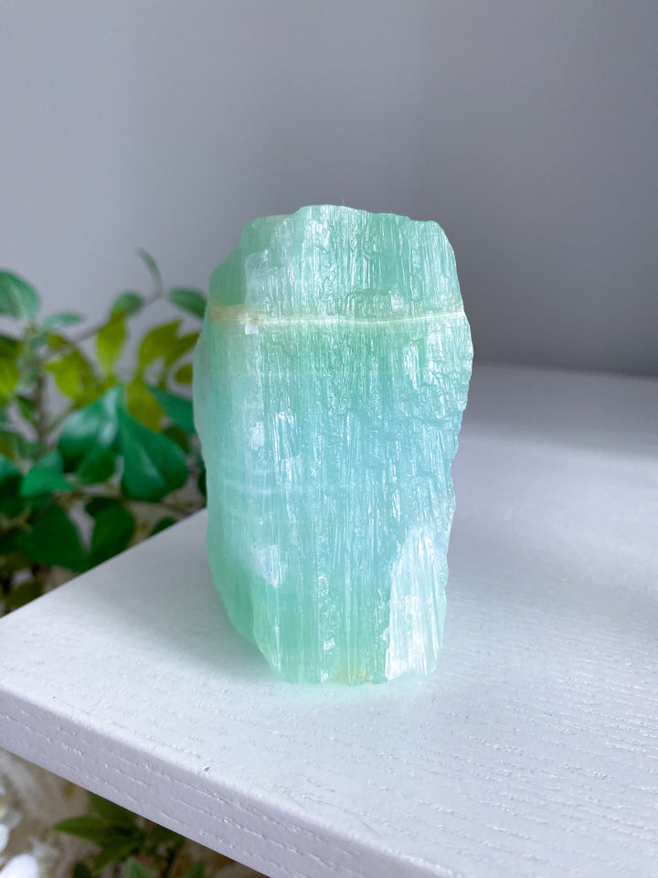 Large Pistachio Calcite Raw Freeform 