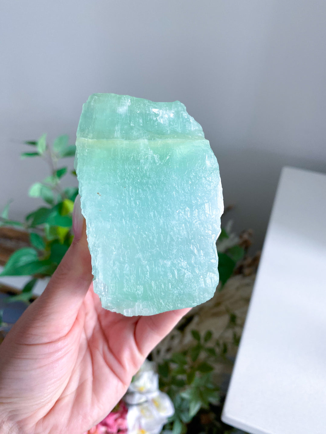 Large Pistachio Calcite Raw Freeform 