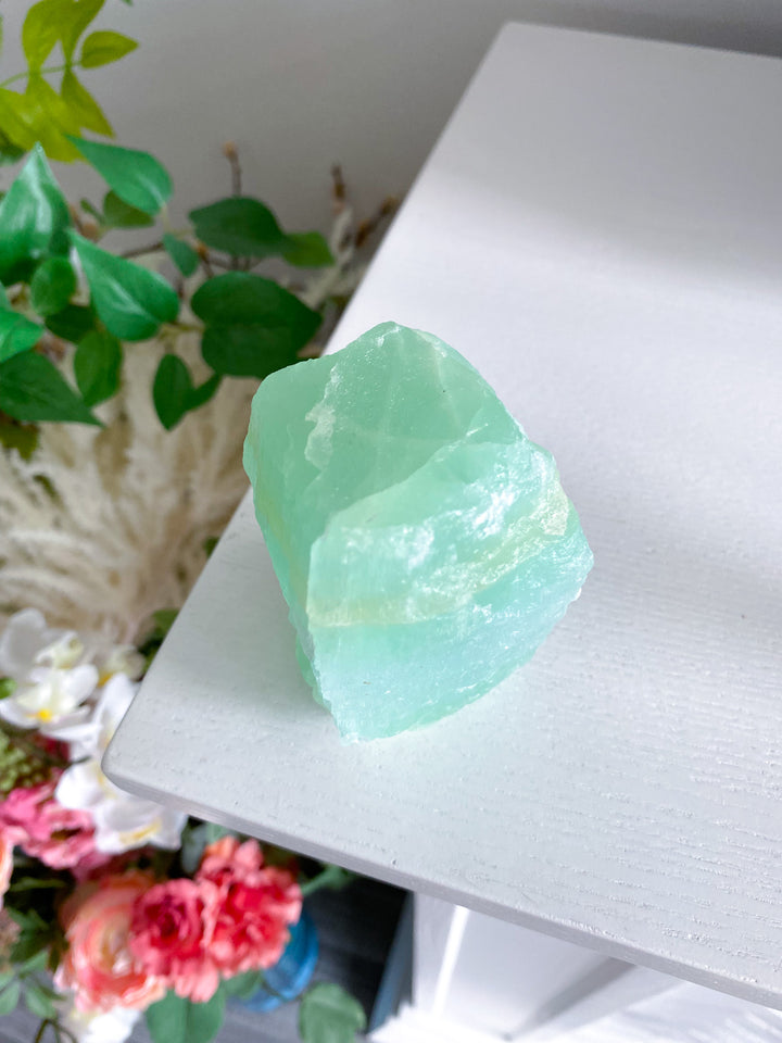 Large Pistachio Calcite Raw Freeform 