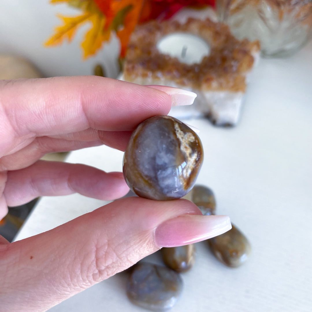 Indonesian Purple Chalcedony Tumble
