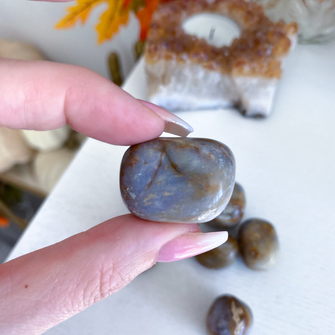 Indonesian Purple Chalcedony Tumble