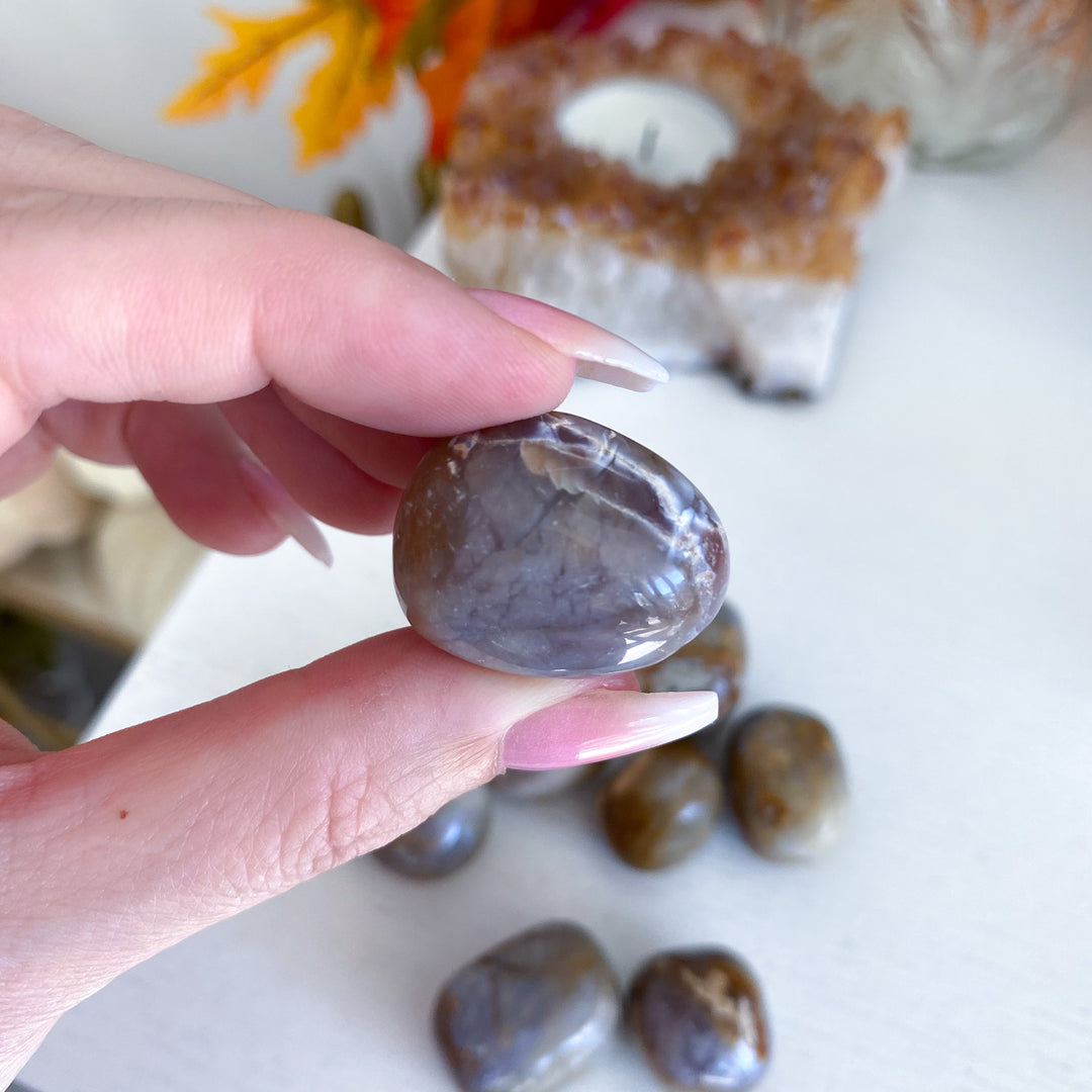 Indonesian Purple Chalcedony Tumble