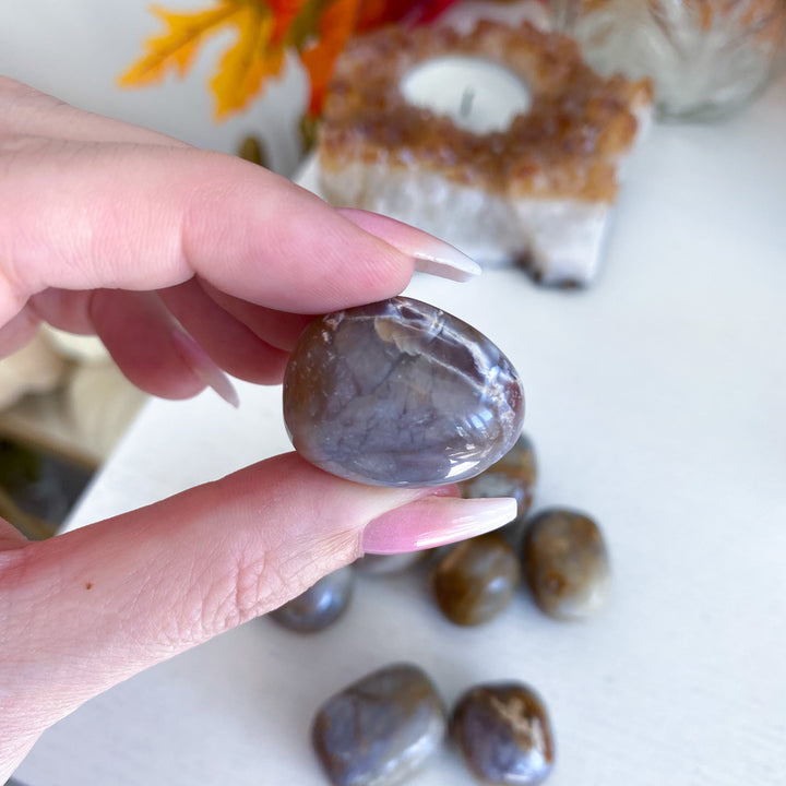 Indonesian Purple Chalcedony Tumble