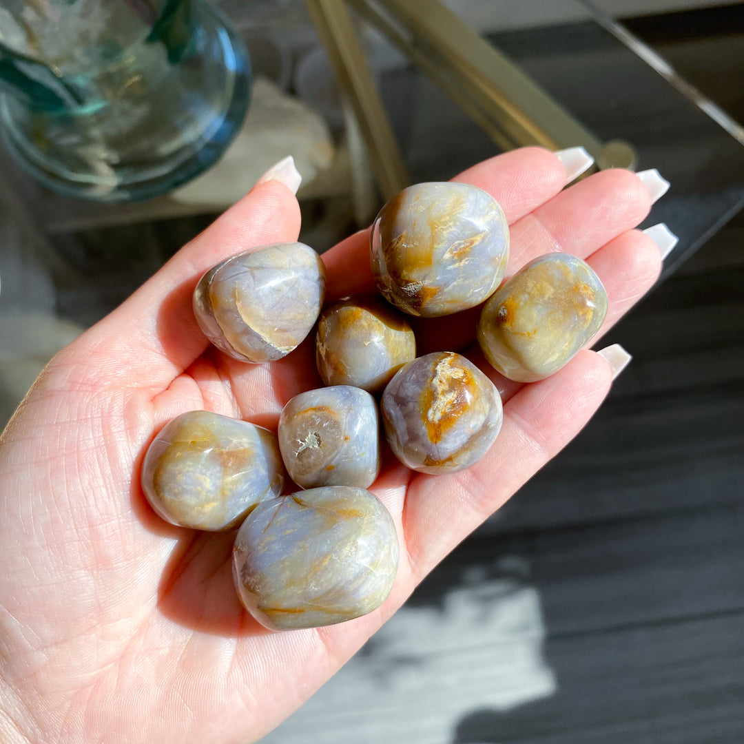 Indonesian Purple Chalcedony Tumble