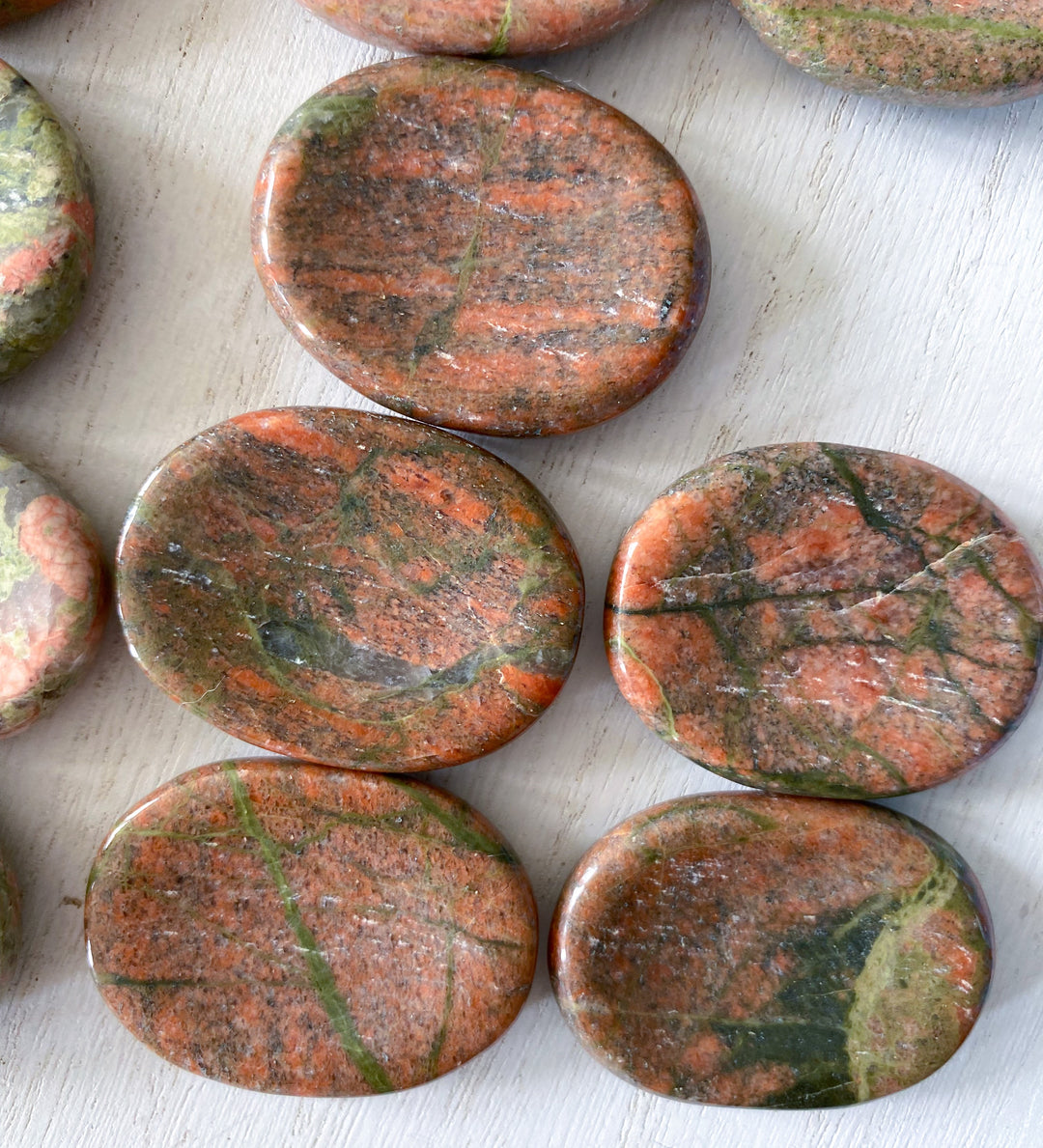 Unakite Worry Stone - Choose Your Pattern