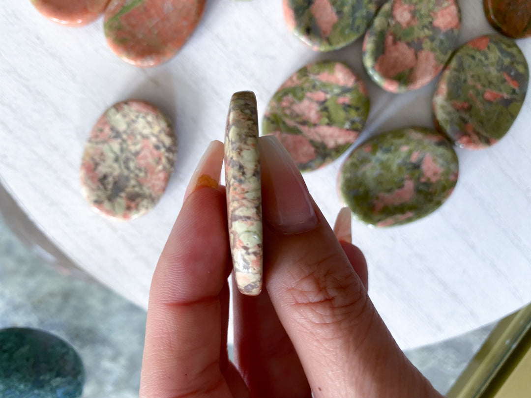 Unakite Worry Stone - Choose Your Pattern