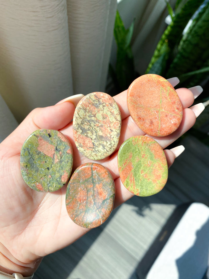 Unakite Worry Stone - Choose Your Pattern