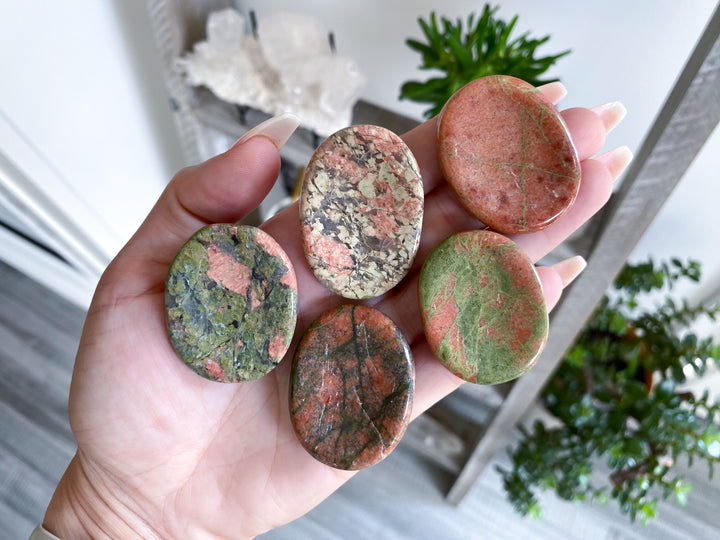 Unakite Worry Stone - Choose Your Pattern