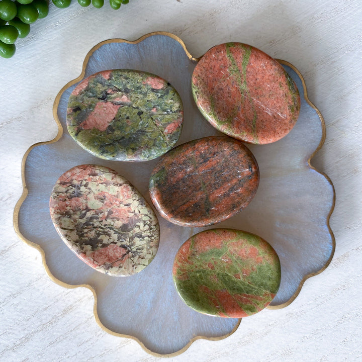 Unakite Worry Stone - Choose Your Pattern