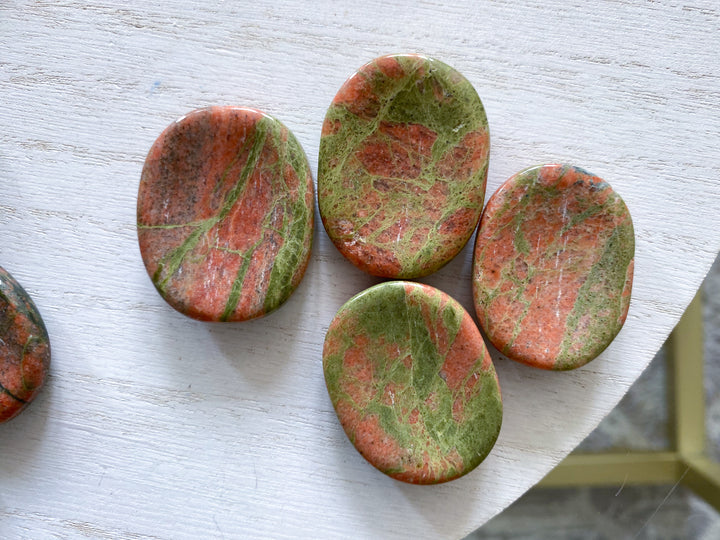 Unakite Worry Stone - Choose Your Pattern