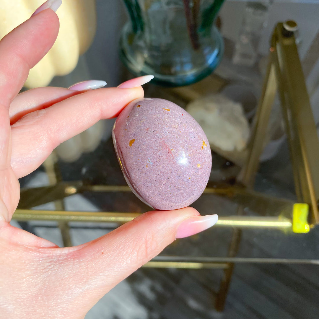 Lavender Ocean Jasper Pebble Palm 