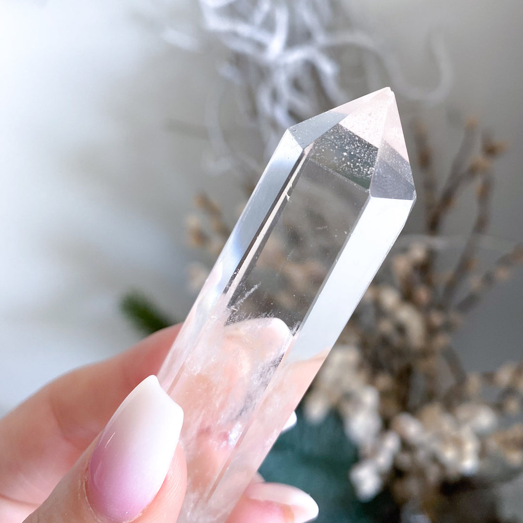 Double Terminated Clear Quartz Wand #1 Imperfect