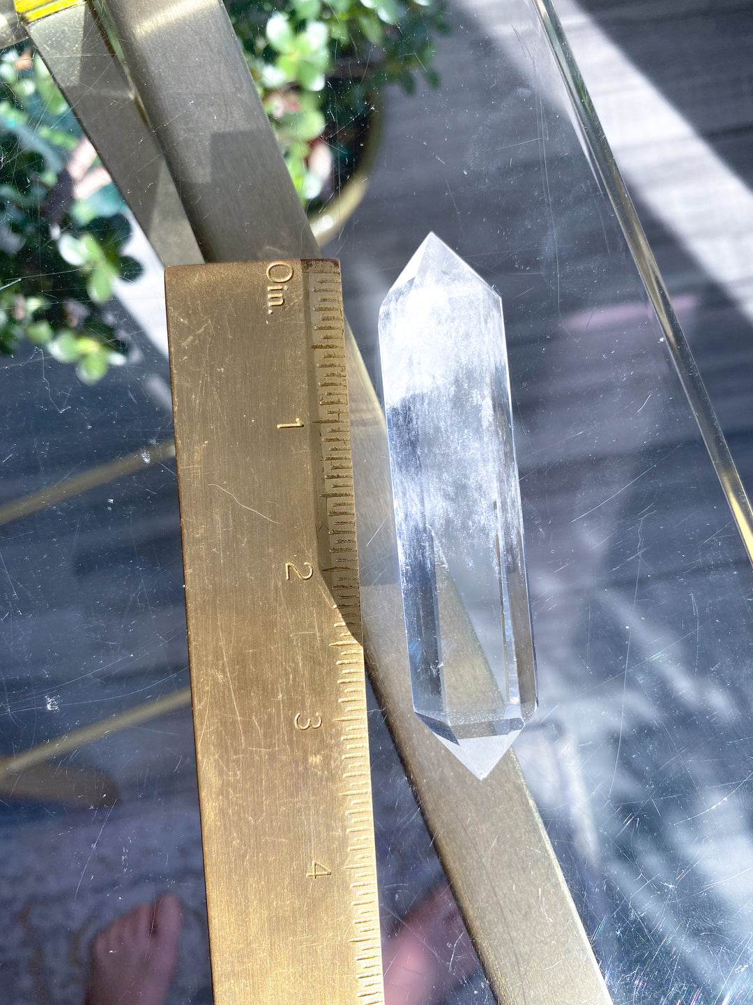 Double Terminated Clear Quartz Wand #1 Imperfect