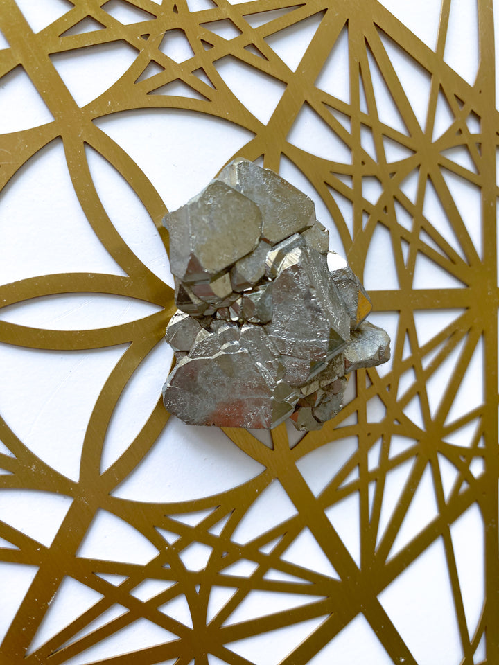 Wealth: Shiny, Unique Pyrite Cluster #1