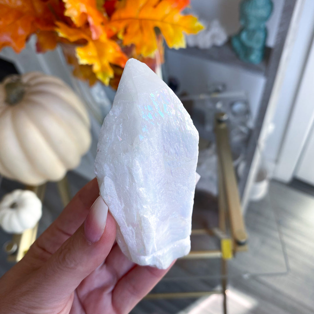 XL Angel Aura Quartz Rough Point 